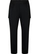 Pantalon cargo avec taille élastique, Black, Packshot image number 0