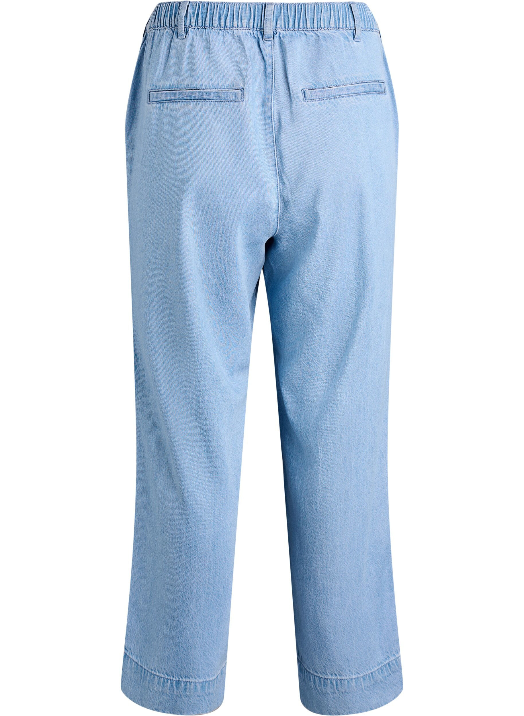 Zizzi Jean large avec taille &eacute;lastiqu&eacute;e, Bleu Clair, Packshot image number 1