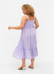 Robe midi en viscose avec smock, Lavender, Model image number 1