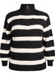 Pull en tricot avec col haut et fermeture &eacute;clair, Noir, Packshot image number 0