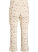Bas de pyjama en coton bio &agrave; motif textur&eacute;, Vanille, Packshot image number 1