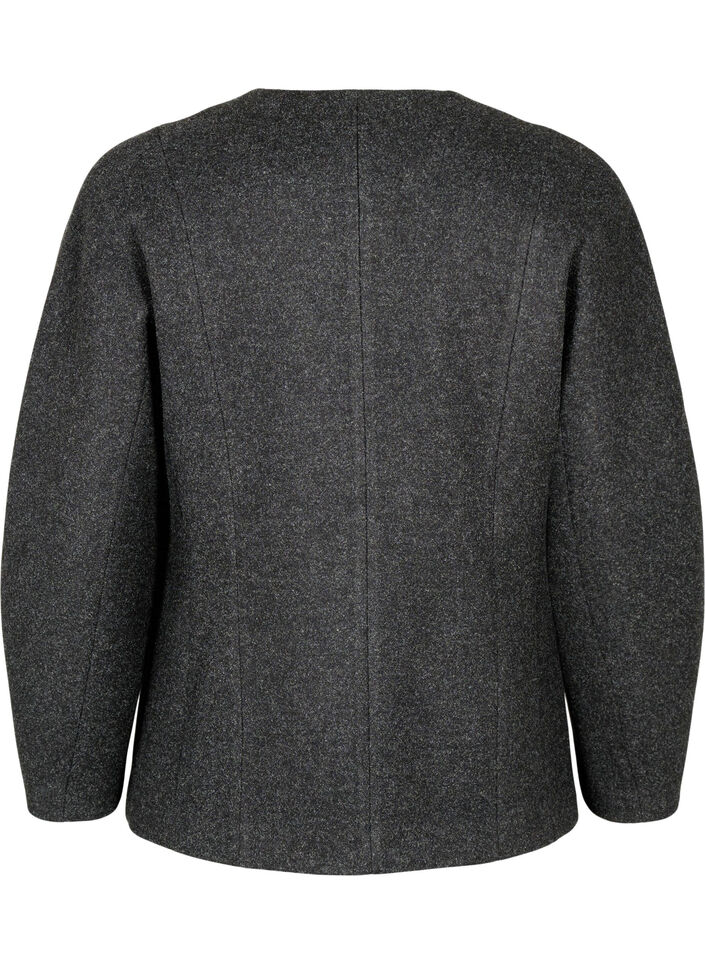Blazer ajusté, Dark Grey Melange, Packshot image number 1