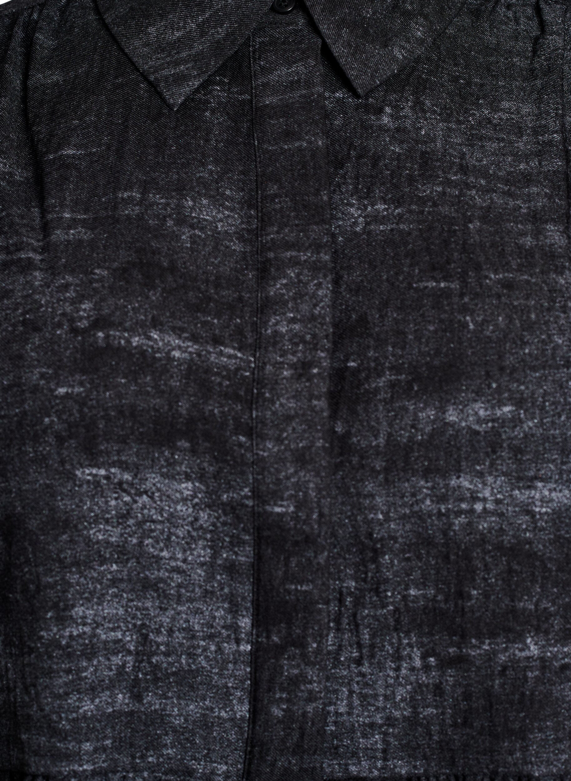 Zizzi Chemisier ample avec col et boutons, Noir, Packshot image number 2