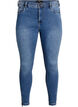 Jean crop Amy avec d&eacute;tails zipp&eacute;s, Bleu, Packshot image number 0