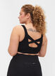 Soutien-gorge de sport uni avec dos croisé, Black, Model image number 1