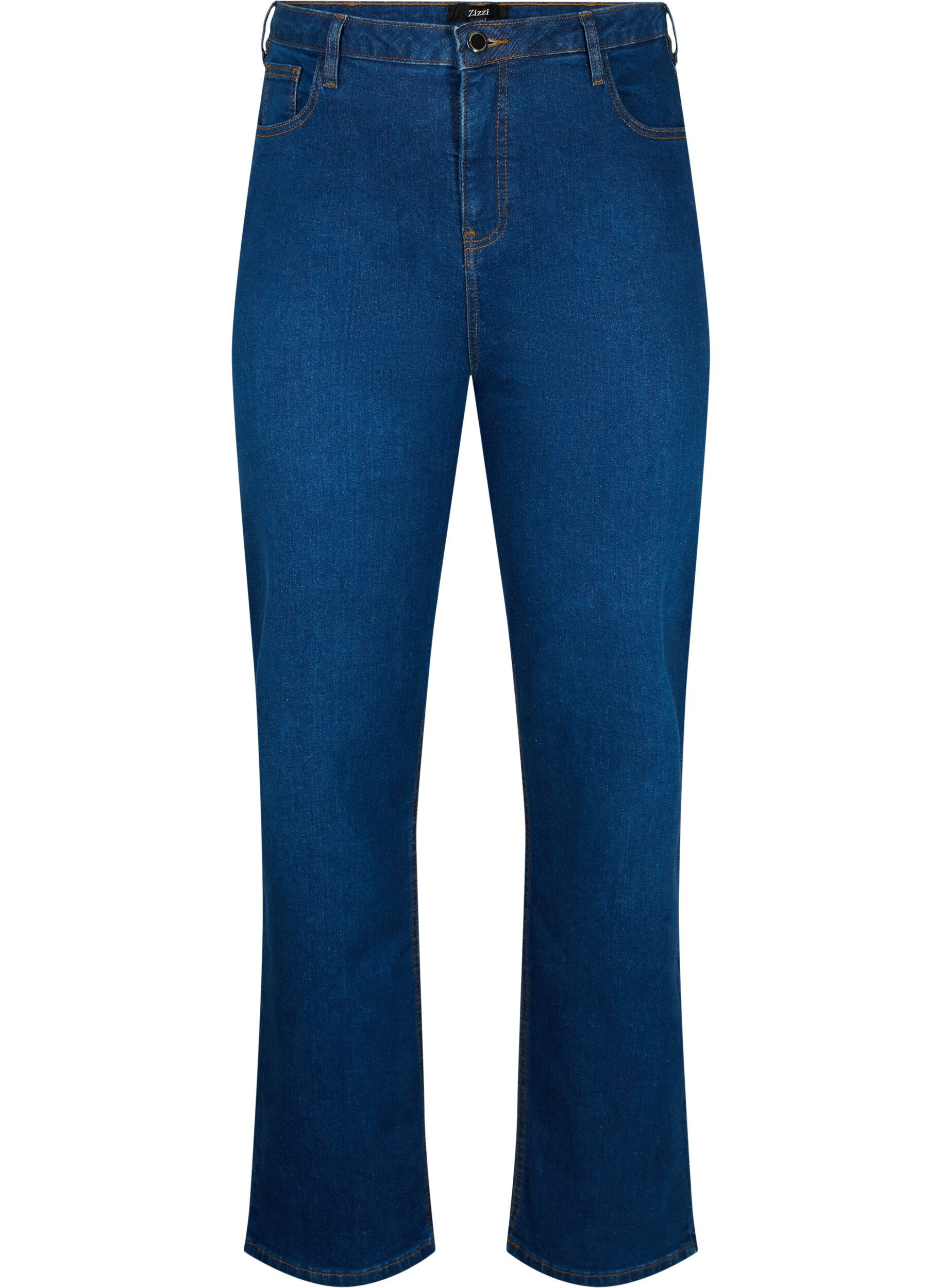 Zizzi Jean Megan taille extra haute avec coupe normale, Dark blue, Packshot image number 0