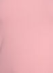 Haut Basic uni en coton, Rose, Packshot image number 2
