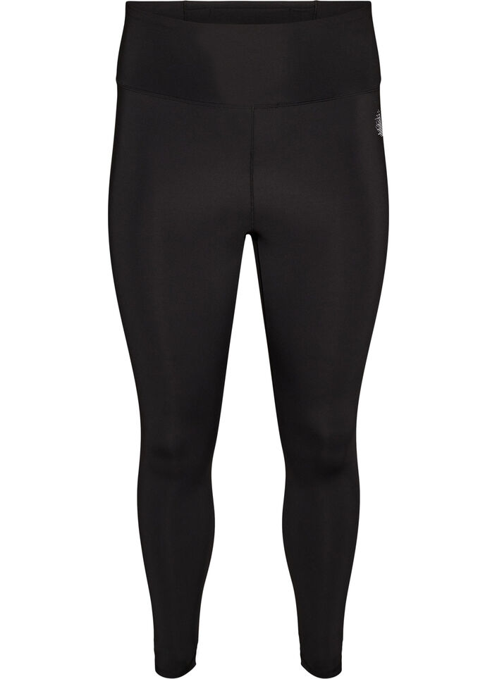 Legging d'entra&icirc;nement taille haute avec poche dans la ceinture, Noir, Packshot image number 0