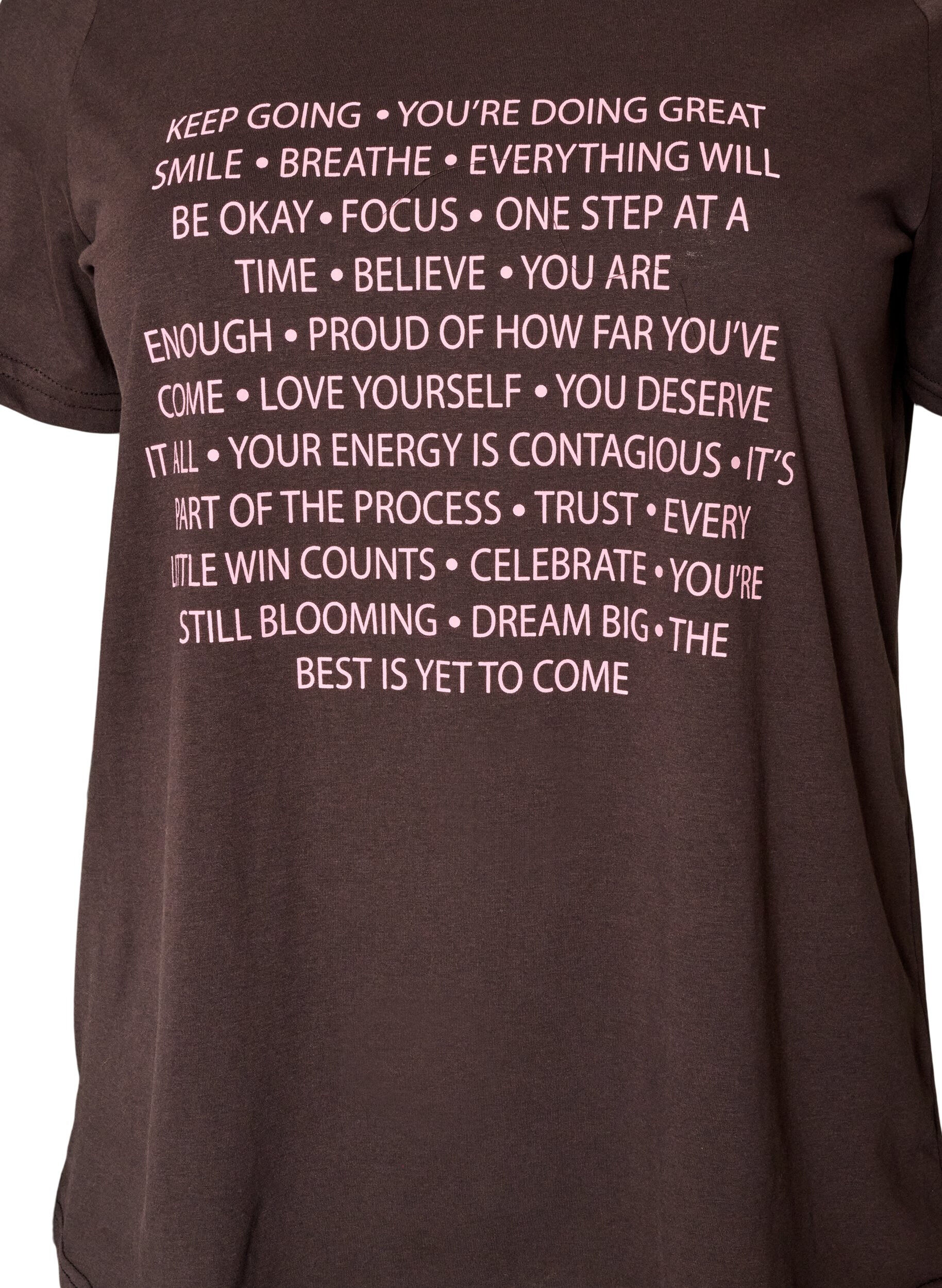 ZizziT-shirt imprim&eacute;, Marron, Packshot image number 2