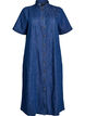 Robe-chemise en denim mi-longue, Bleu, Packshot image number 0