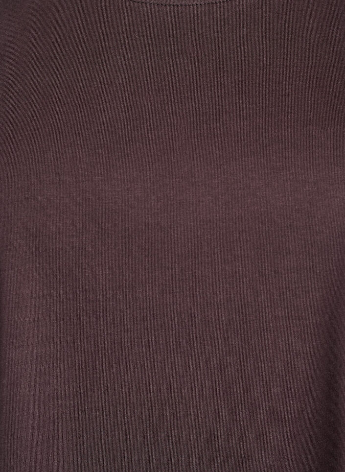 T-shirt boxy en coton, Marron, Packshot image number 2