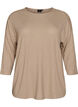 Blouse en jersey avec manches 3/4, Beige, Packshot image number 0