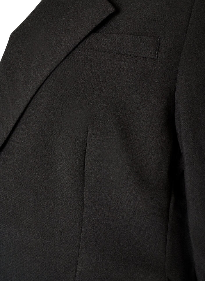 Blazer classique &agrave; fermeture &agrave; un bouton, Noir, Packshot image number 3