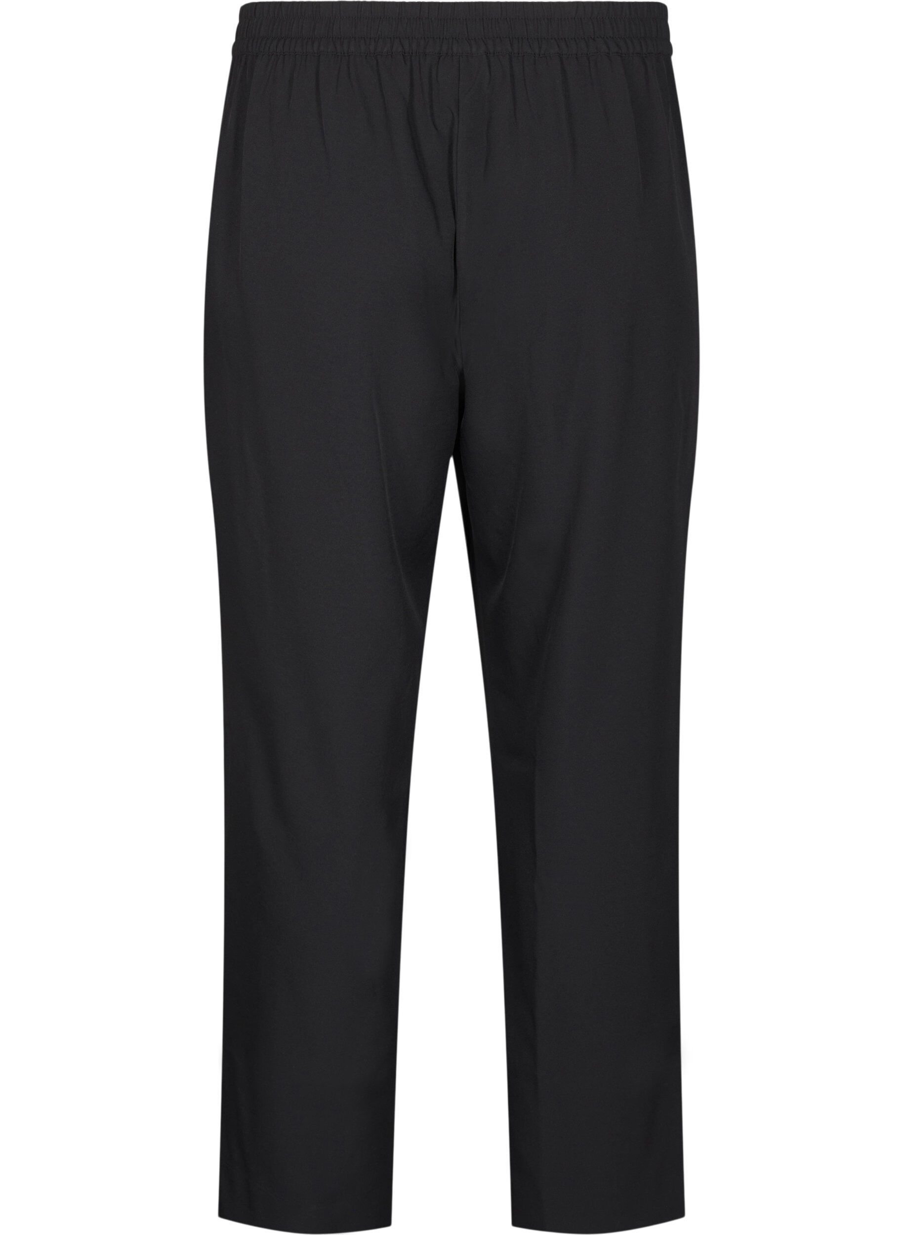 Zizzi FLASH - Pantalon large dot&eacute; de poches, Black, Packshot image number 1