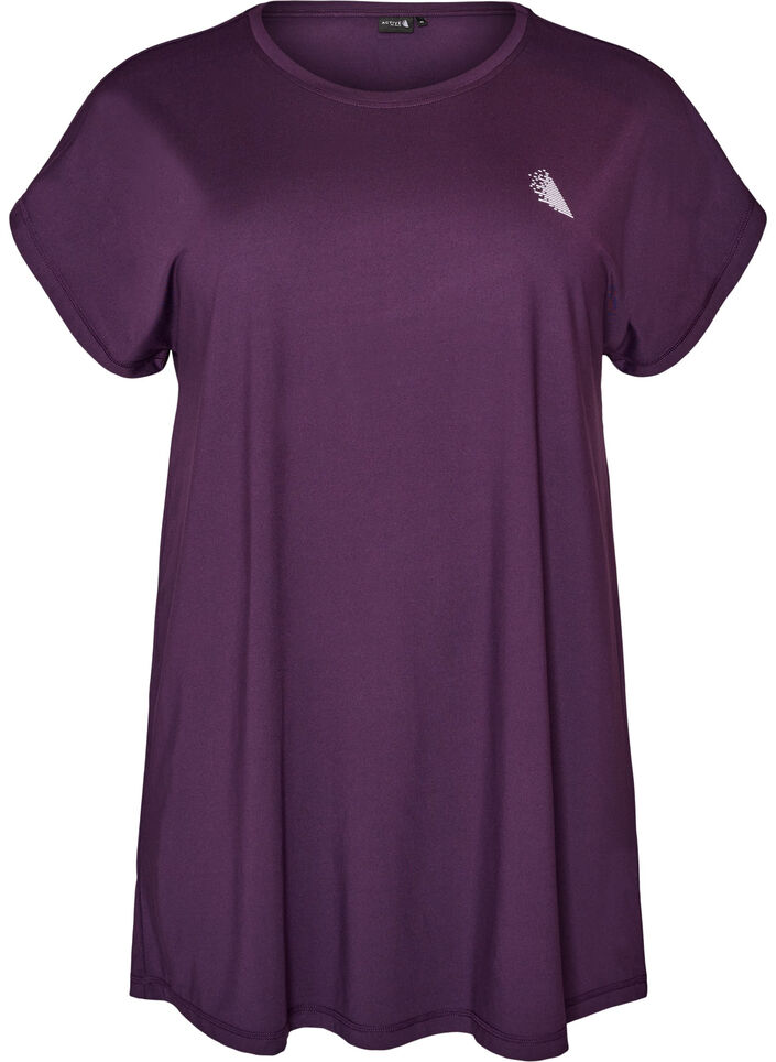 T-shirt long de sport, Violet, Packshot image number 0