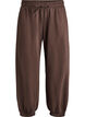 Pantalon de jogging taille haute avec poches, Marron, Packshot image number 0