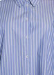 Chemise rayée avec poignets contrastants, Bleu, Packshot image number 2