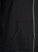 Cardigan sweat avec col montant et zip, Noir, Packshot image number 3