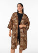 Kimono en viscose avec manches 3/4, Marron, Model image number 0