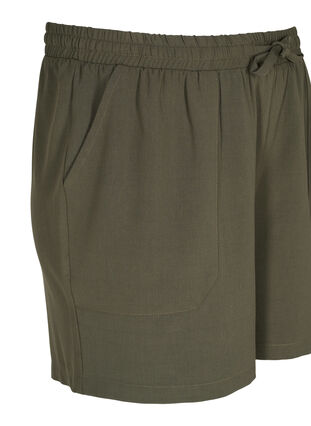 Short ample avec poches, Dark Olive, Packshot image number 2