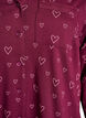 Chemise de pyjama en coton avec poche poitrine, Bordeaux, Packshot image number 2