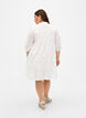 Robe chemise en coton à broderie anglaise, Bright White, Model image number 1