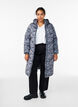 Doudoune longue camouflage, Gris anthracite, Model image number 1