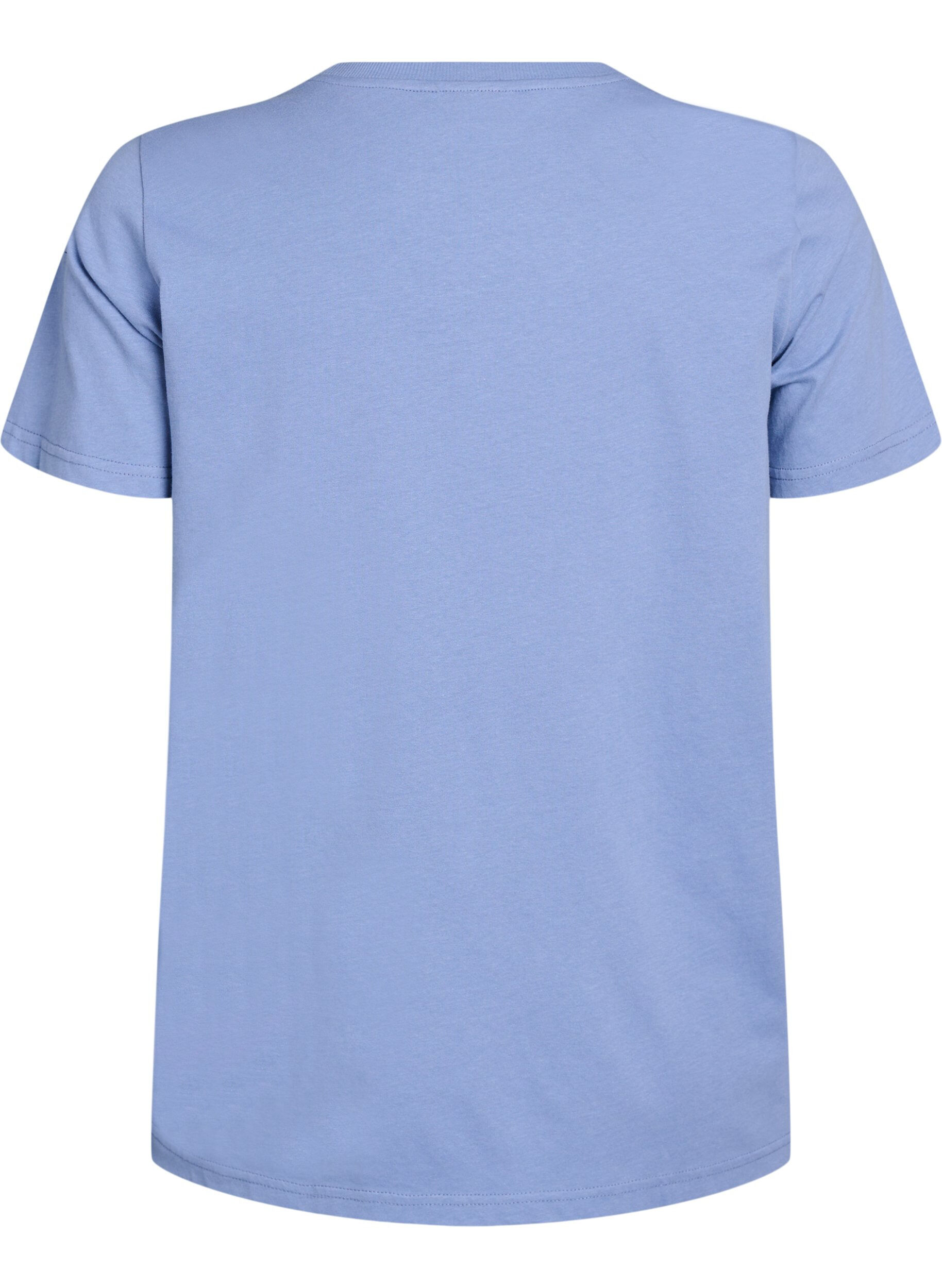 Zizzi T-shirt avec imprim&eacute; r&eacute;tro, Bleu, Packshot image number 1