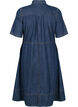 Robe chemise en denim à manches courtes, Bleu, Packshot image number 1