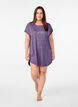 Chemise de nuit à manches courtes avec imprimé de texte, , Model image number 1