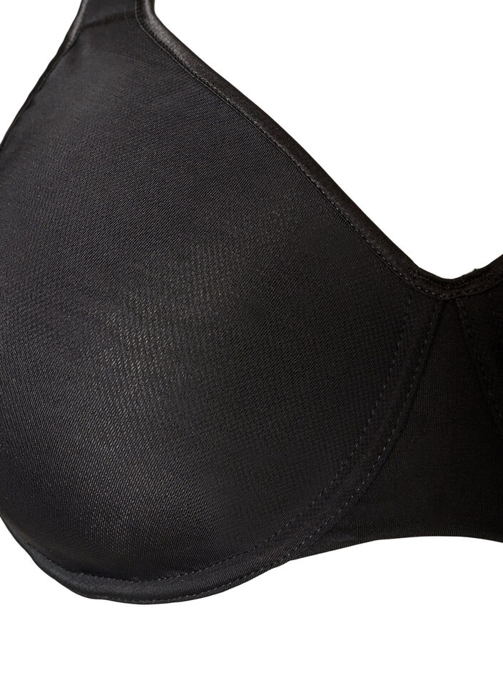 Soutien-gorge minimiseur avec bretelles rembourr&eacute;es, Noir, Packshot