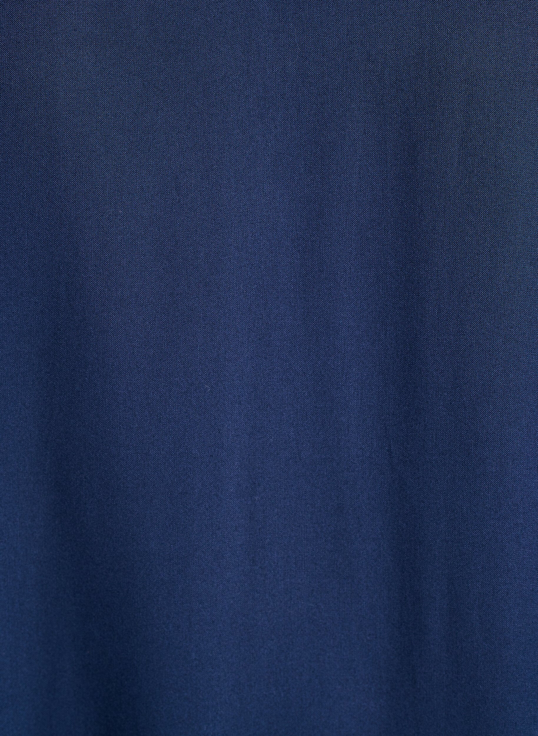 Zizzi Robe de plage en viscose avec d&eacute;tail aux &eacute;paules, Bleu, Packshot image number 2