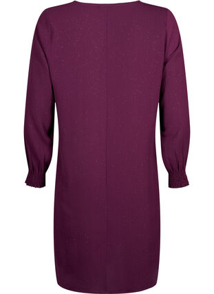 FLASH - Robe à manches longues scintillante, Purple w. Silver, Packshot image number 1