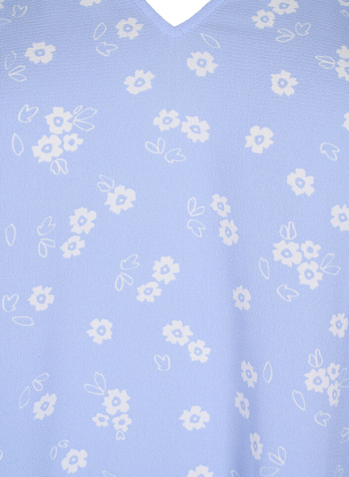 Top floral avec col en V, Serenity Flower AOP, Packshot image number 2