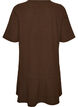 Robe courte coupe &eacute;vas&eacute;e avec des rayures paillet&eacute;es, Marron, Packshot image number 1