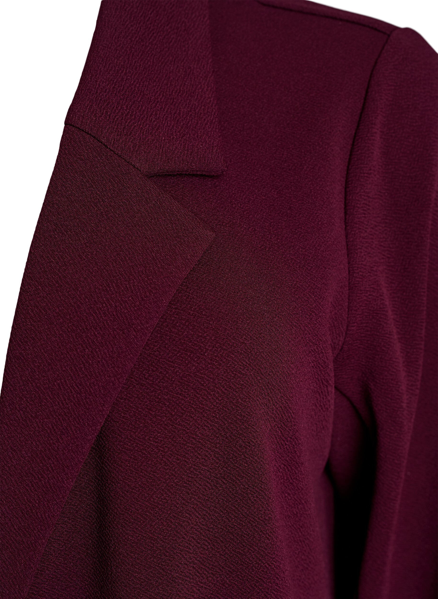 Zizzi FLASH - Blazer long avec des poches, Bordeaux, Packshot image number 2