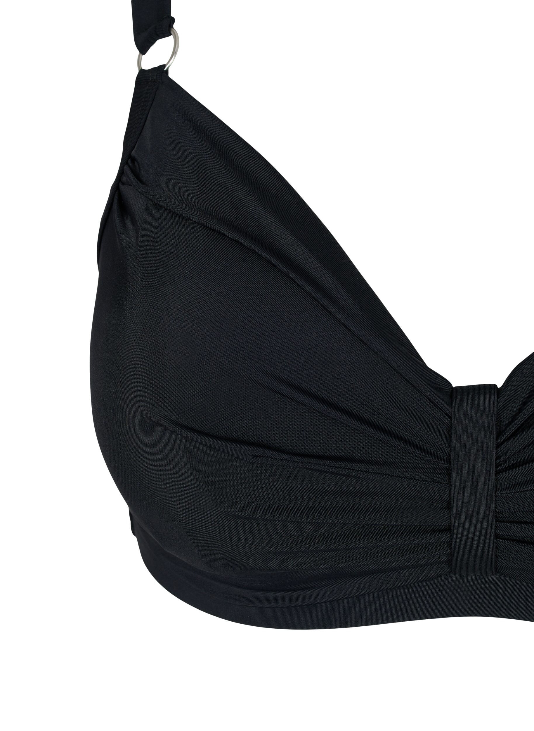 ZizziHaut de bikini &agrave; armatures avec draperies, Noir, Packshot image number 2