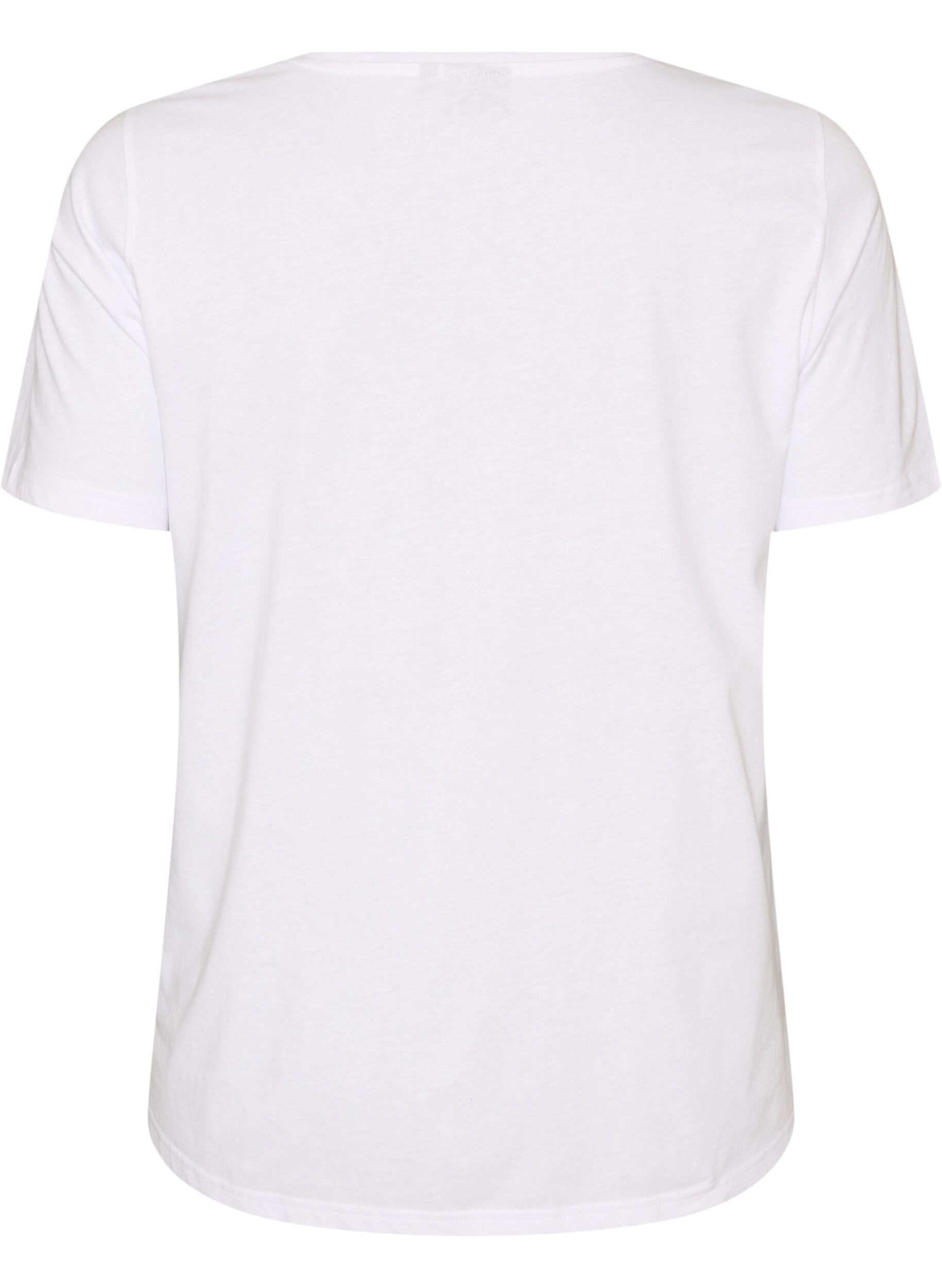 ZizziT-shirt imprim&eacute;, Blanc, Packshot image number 1