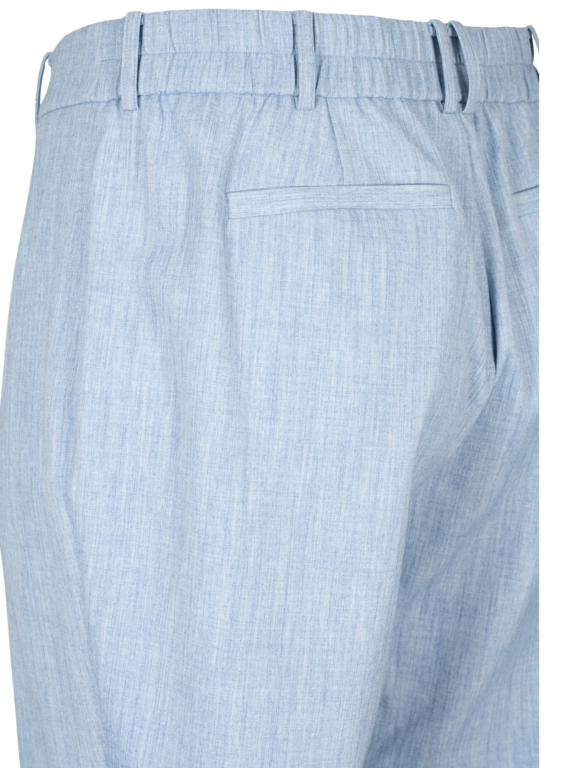 Zizzi Pantalon mouchet&eacute; avec &eacute;lastique et fermeture &agrave; boutons, Infinity , Packshot image number 3