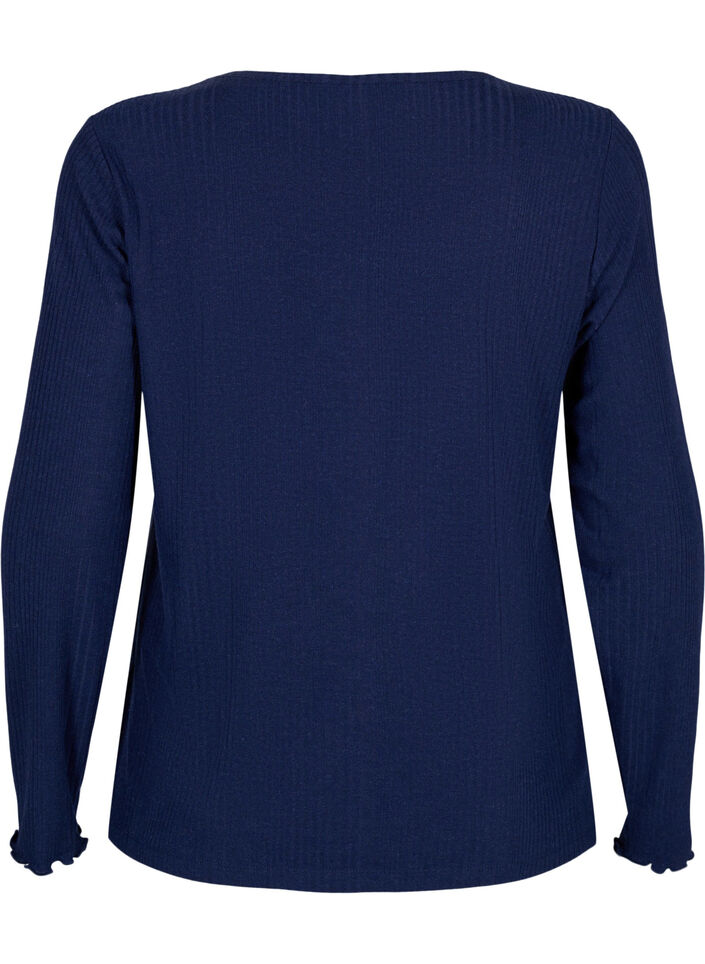 Chemisier à manches longues avec des rayures, Night Sky Mel., Packshot image number 1