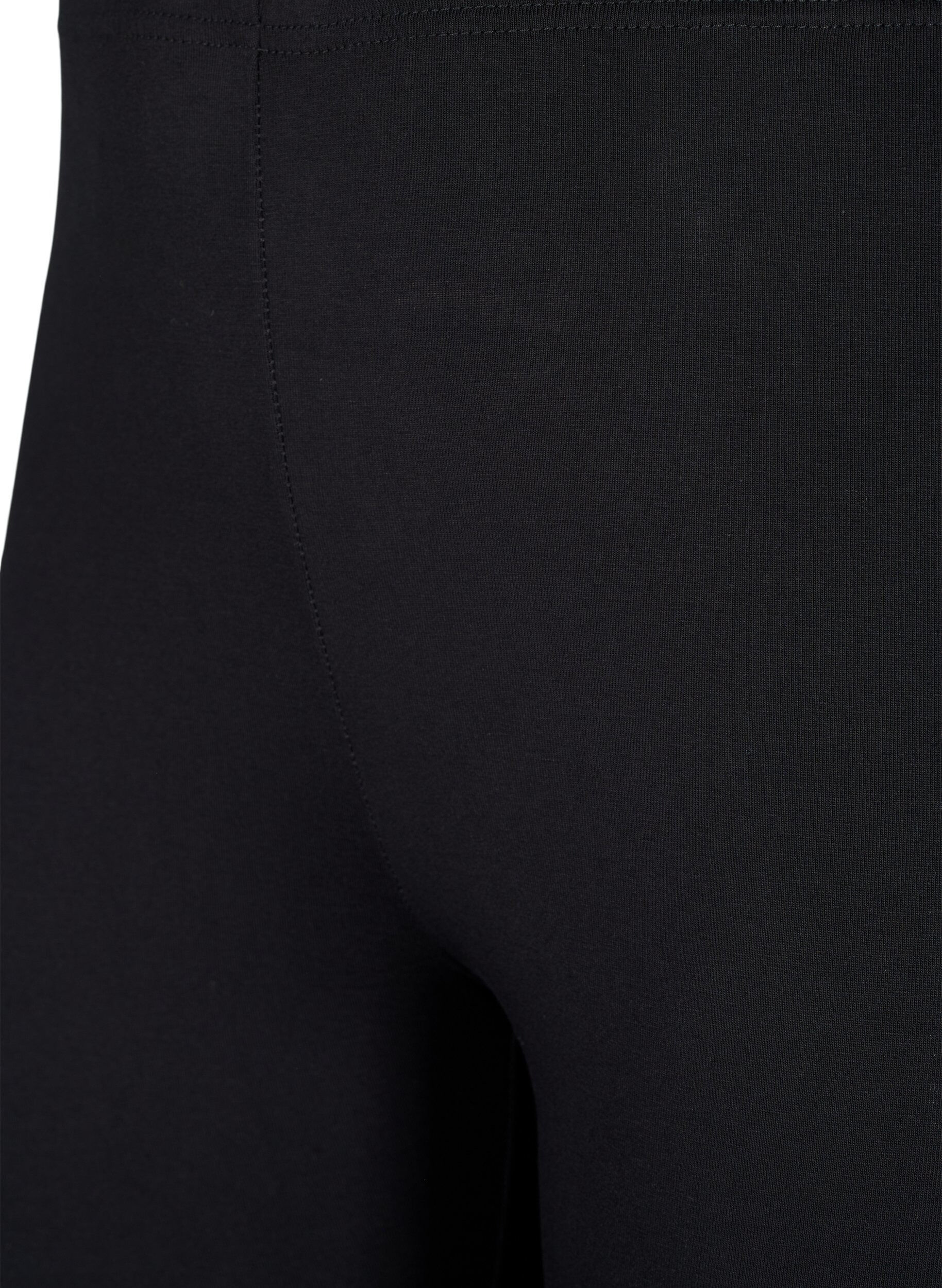 Zizzi2-pack leggings en coton, Noir, Packshot image number 2