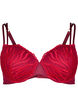 Soutien-gorge moulé à motif brodé, Rouge, Packshot image number 0