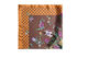 Foulard carr&eacute; &agrave; l&rsquo;aspect satin avec un motif, Marron, Packshot image number 2