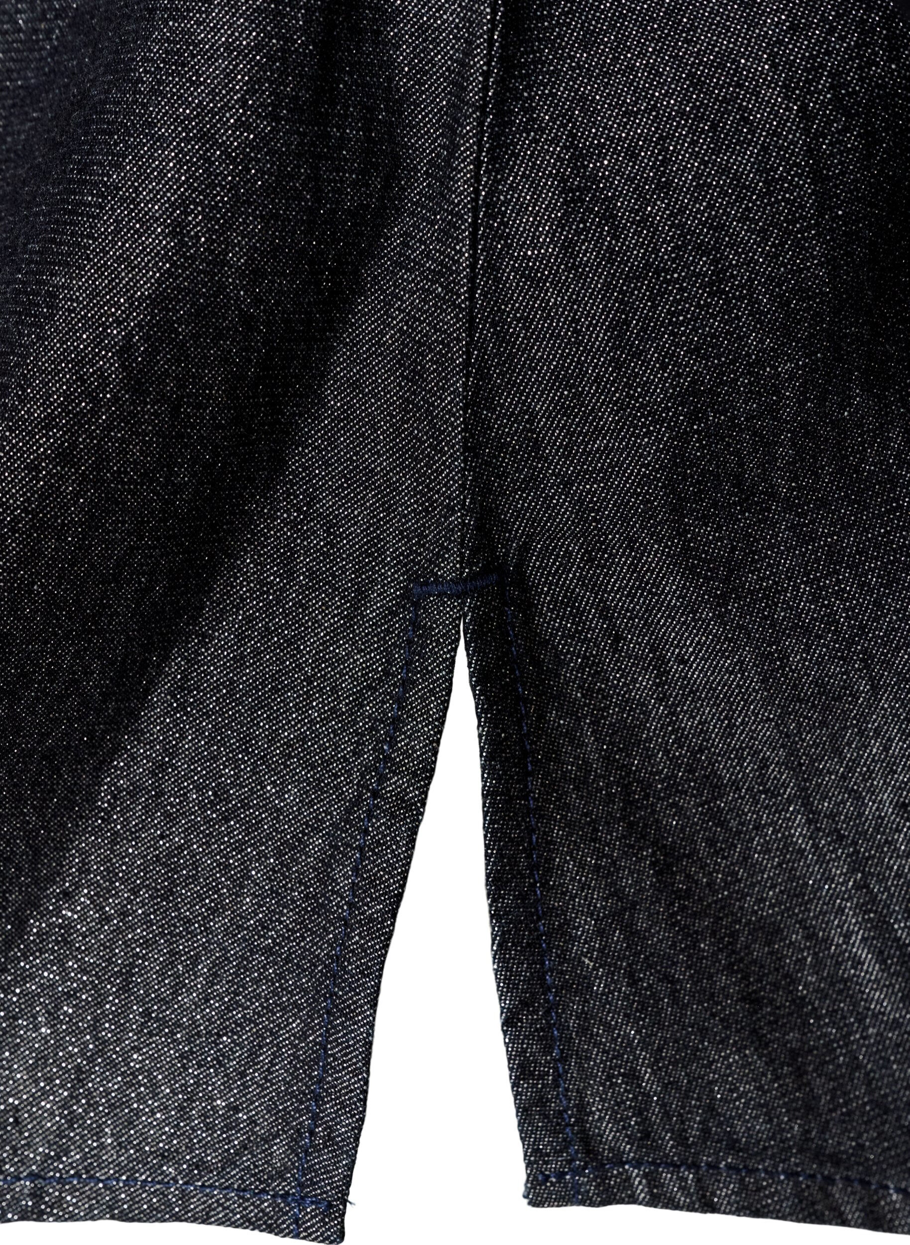 ZizziChemise en jean avec fil paillet&eacute; et manches 3/4, Gris anthracite, Packshot image number 3