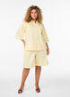Blouse ray&eacute;e &agrave; coupe ample, Jaune clair, Model image number 1