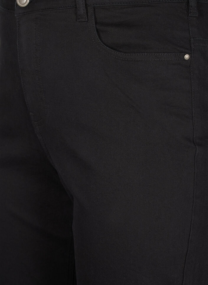 Jean taille haute Gemma avec coupe droite, Noir, Packshot image number 2