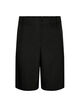 Short bermuda ample &agrave; taille haute, Noir, Packshot image number 0