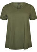 T-shirt Basic uni en coton, Vert, Packshot image number 0