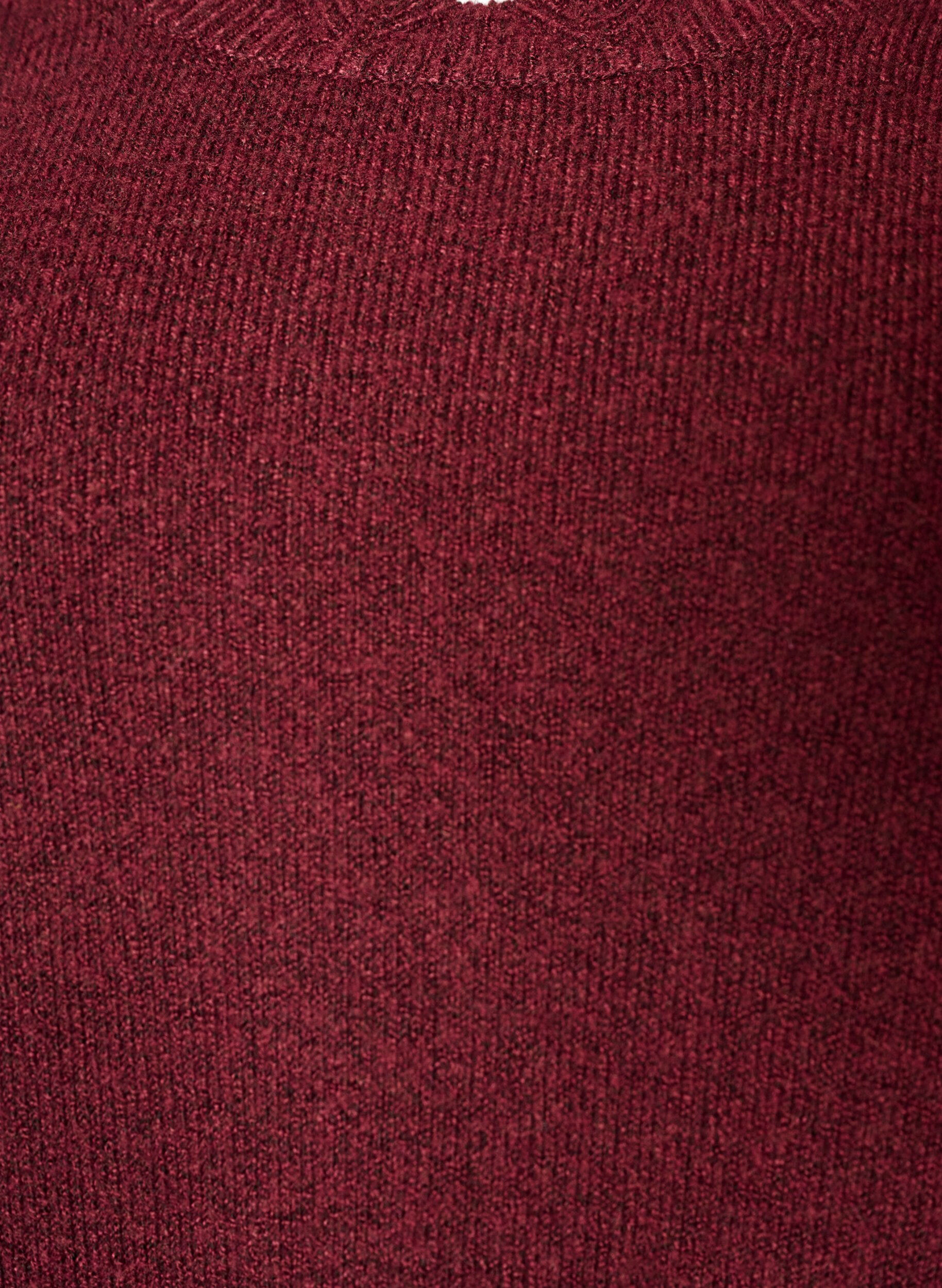 ZizziBlouse en maille &agrave; bords ondul&eacute;s, Bordeaux, Packshot image number 2