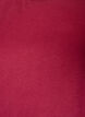 T-shirt avec ourlet asym&eacute;trique en dentelle, Rouge, Packshot image number 2